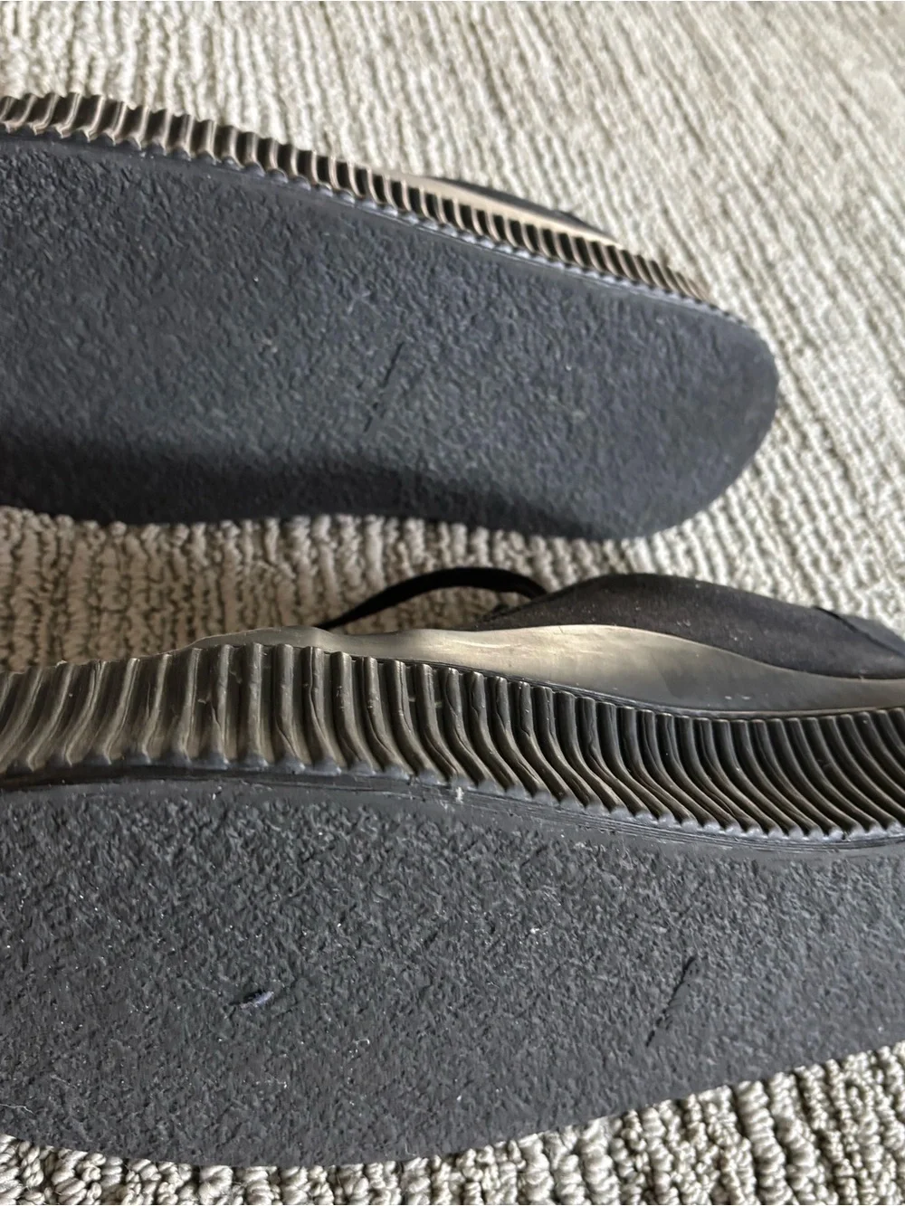 Jil Sander Black Platform Canvas Lace-Up Sneakers